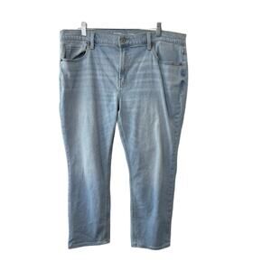 Old Navy Light Rinse Mid Rise Boyfriend Built-In Warm Jeans Women's Size 16